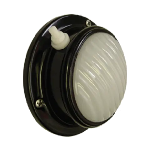 Dome Light W/ Switch - Surface Mount - Black Housing - Clear Or Moonstone Lens 1