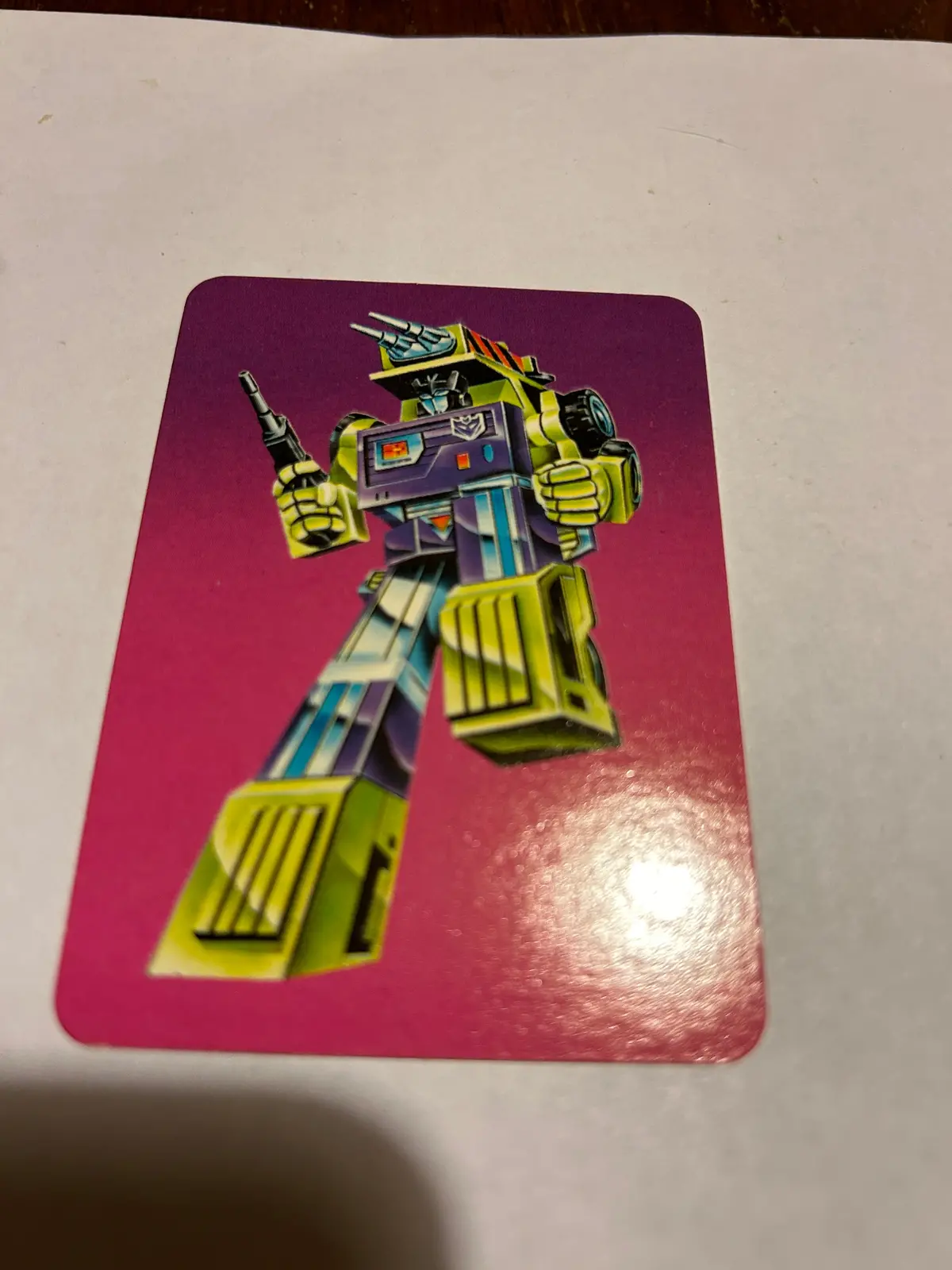 Tf G1 Milton Bradley Action Card #116 Mixmaster 1