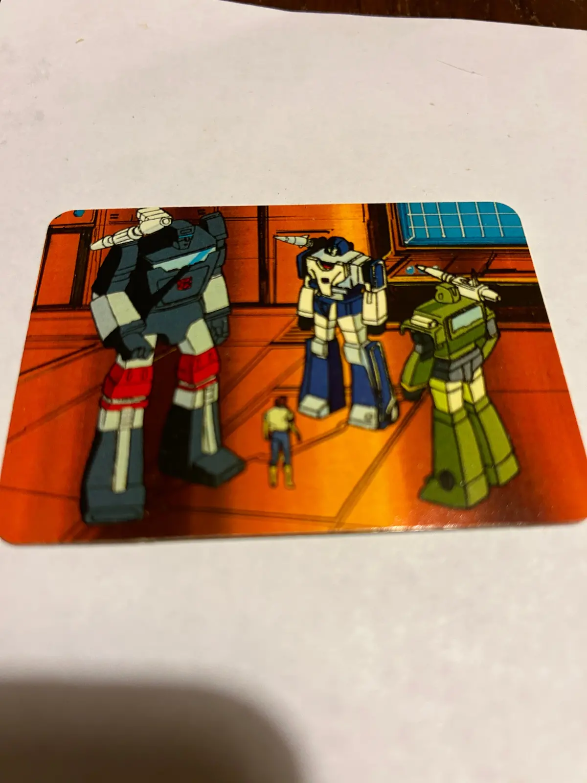 Tf G1 Milton Bradley Action Card #123 An Autobot Lesson 1
