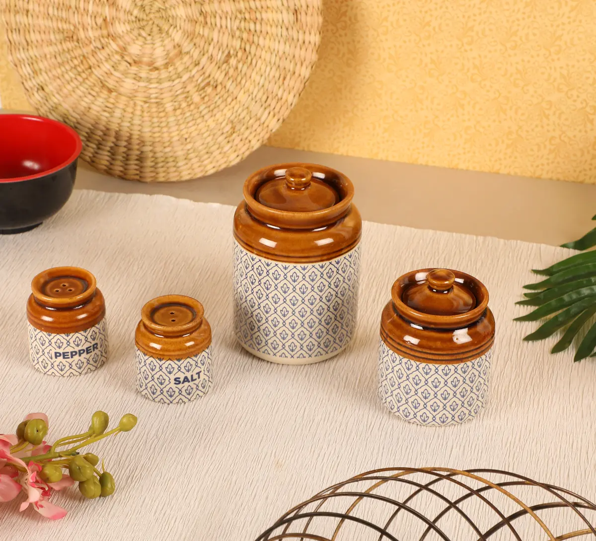 Royal Ceramic Jar Set Of 4 1