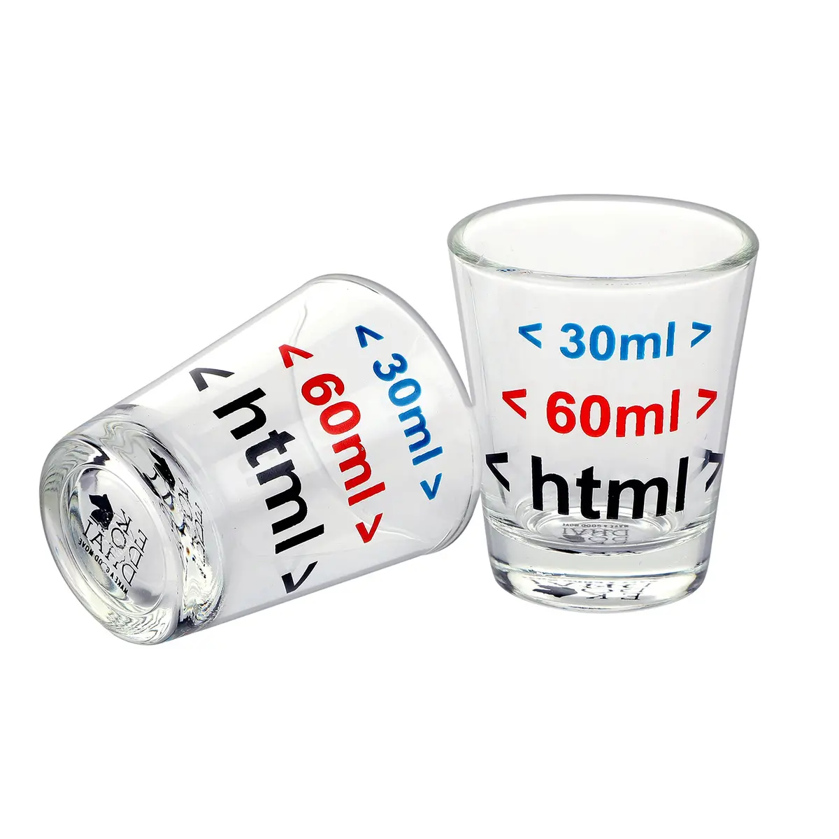 Html Coder Shot Glass Set Of 2 1