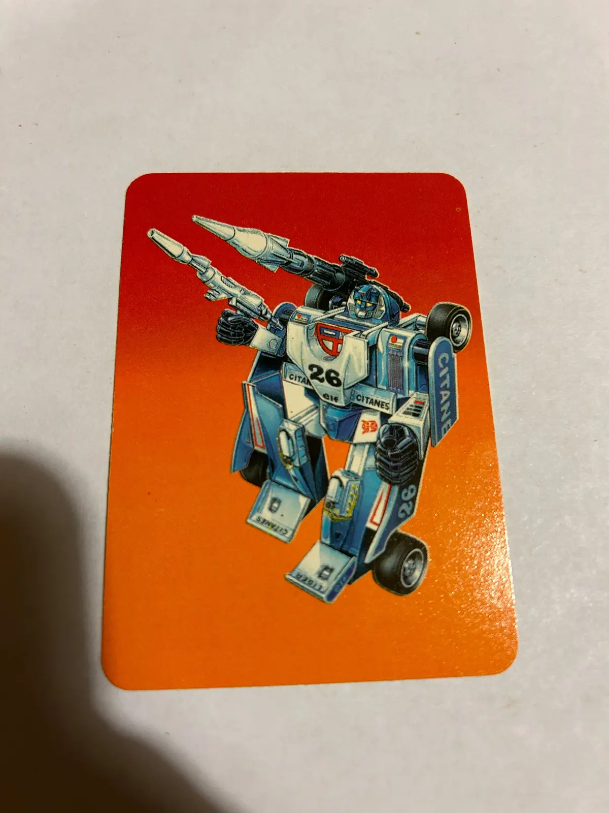 Tf G1 Milton Bradley Action Card #12 Mirage 1