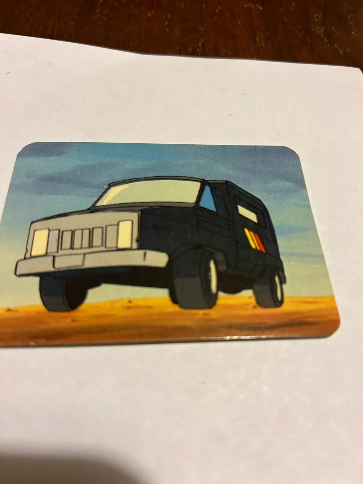 Tf G1 Milton Bradley Action Card #128 Trailbreaker Rolls Into Battle 1