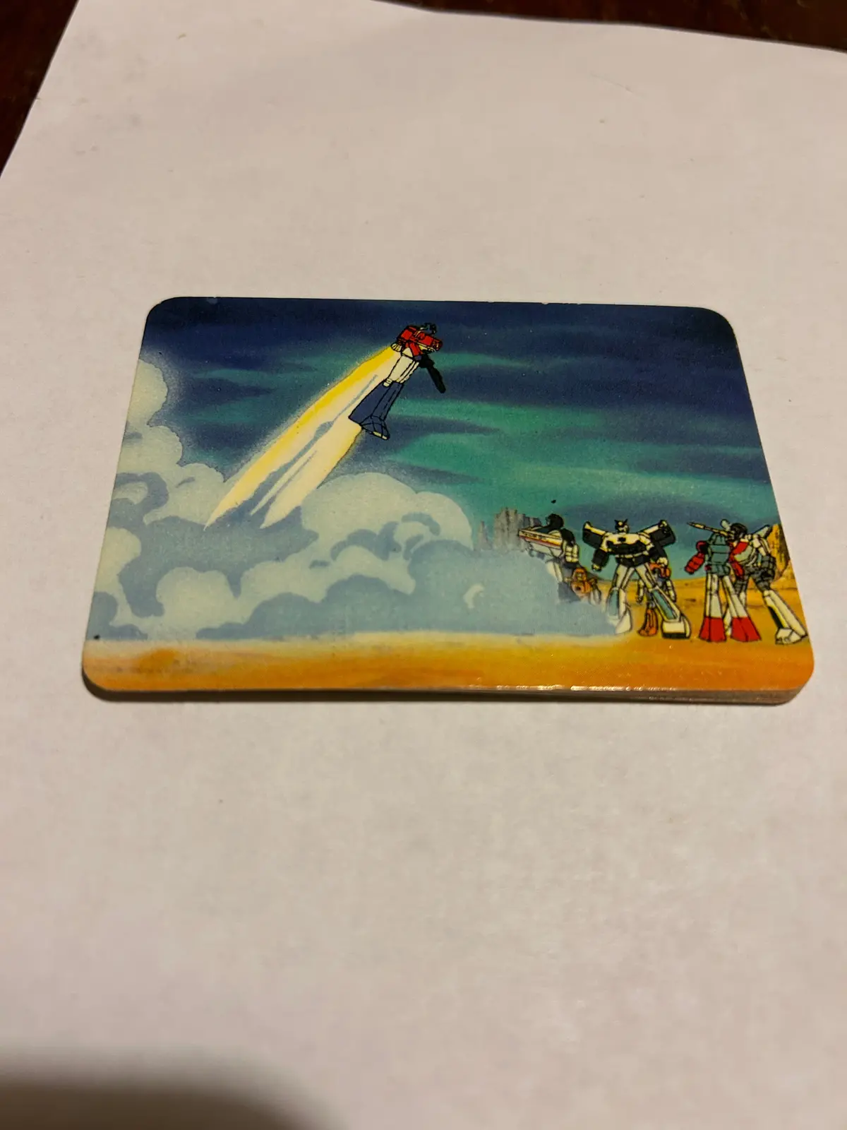 Tf G1 Milton Bradley Action Card #133 Rocket Pack Flight 1
