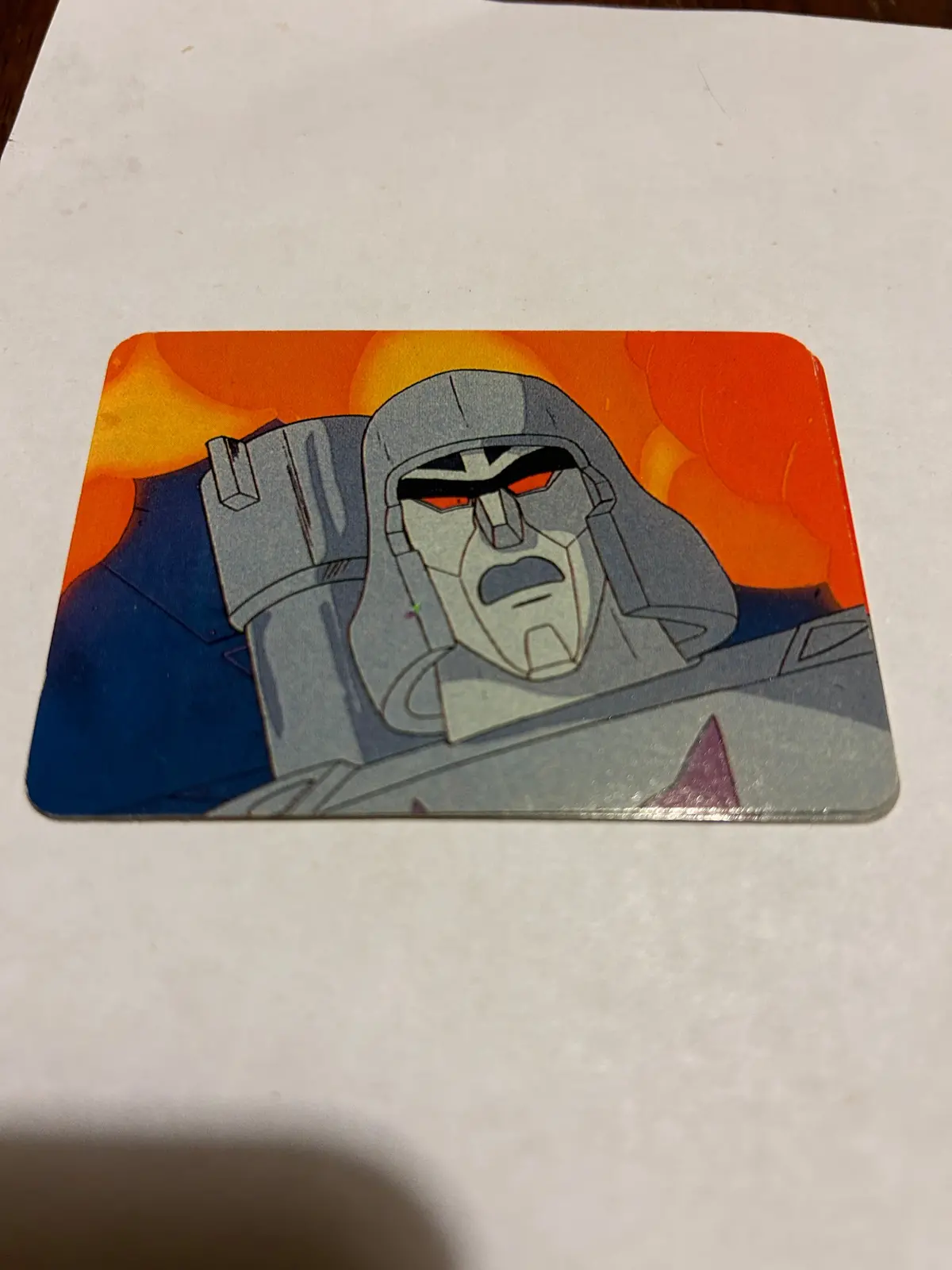 Tf G1 Milton Bradley Action Card #136 A Panic-Stricken Megatron 1
