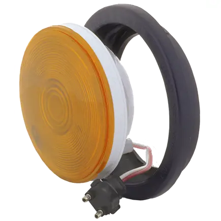 4" Round Sealed Light W/ Grommet & Pigtail 1
