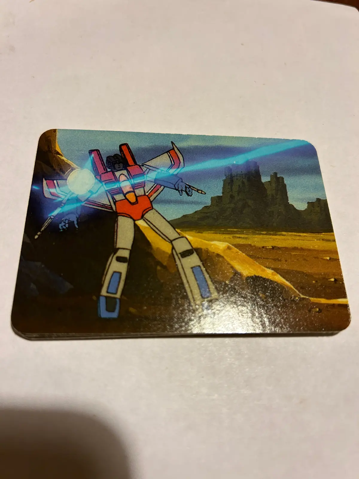 Tf G1 Milton Bradley Action Card #146 Starscream Hit By Megatron 1