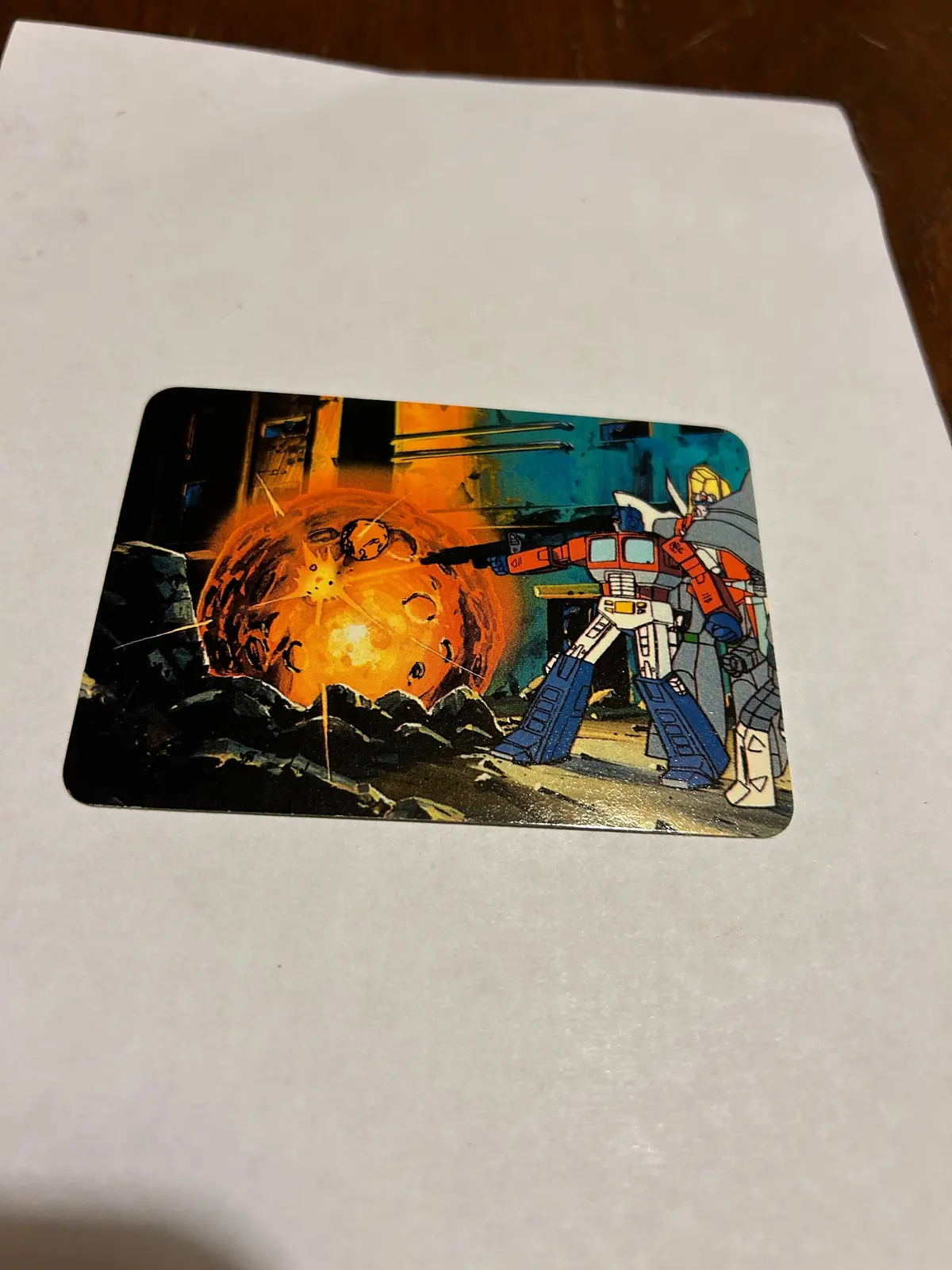 Tf G1 Milton Bradley Action Card #151 The Meteorite Menace 1