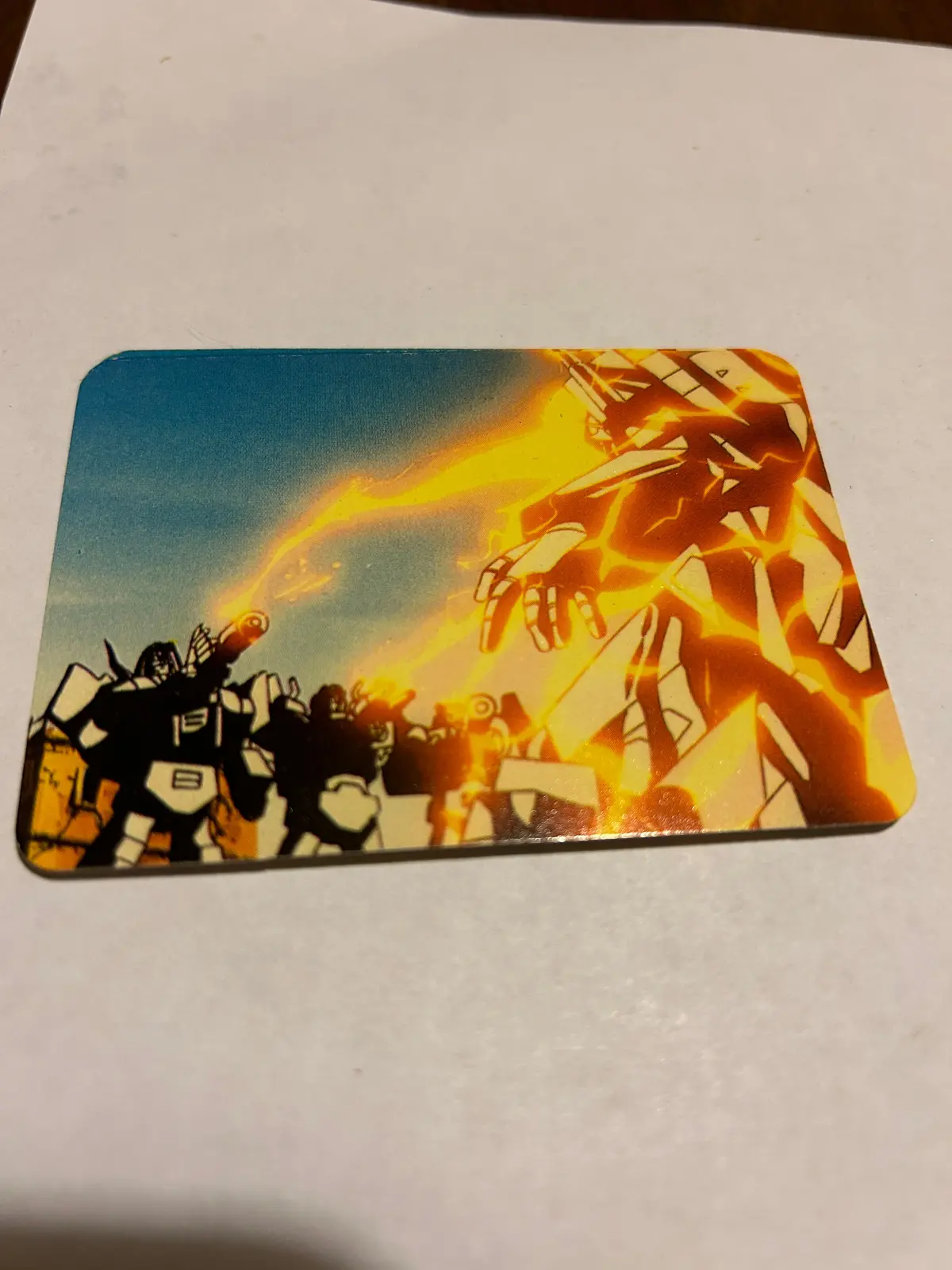 Tf G1 Milton Bradley Action Card #160 Dinobots Betray Optimus Prime 1