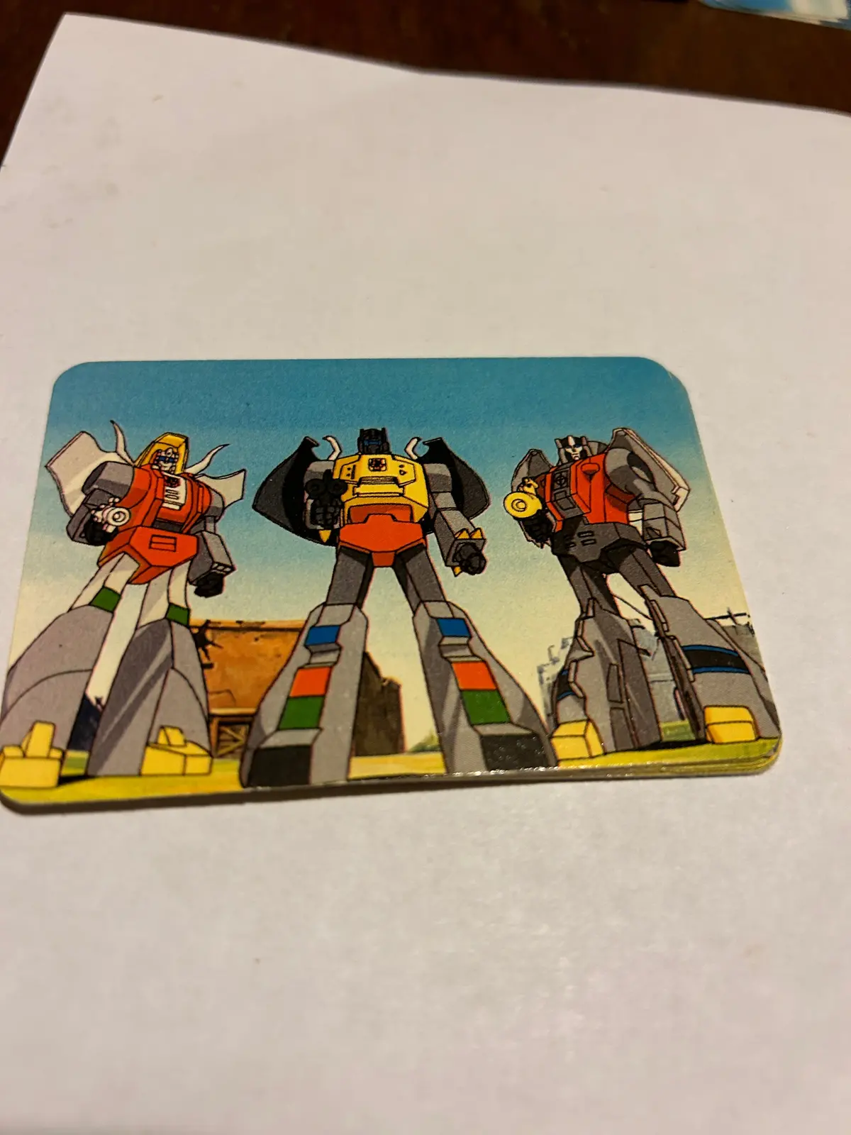 Tf G1 Milton Bradley  Action Card #161 The Powerful Dinobots 1