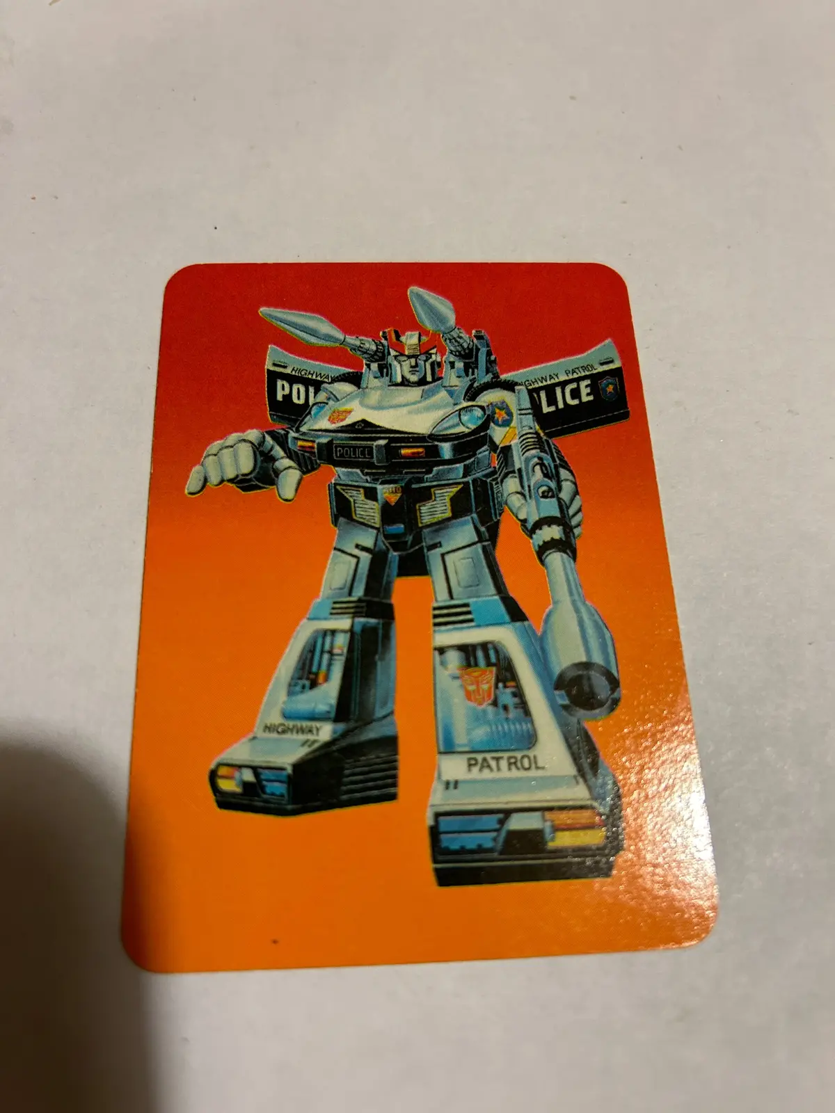 Tf G1 Milton Bradley Action Card #16 Prowl 1