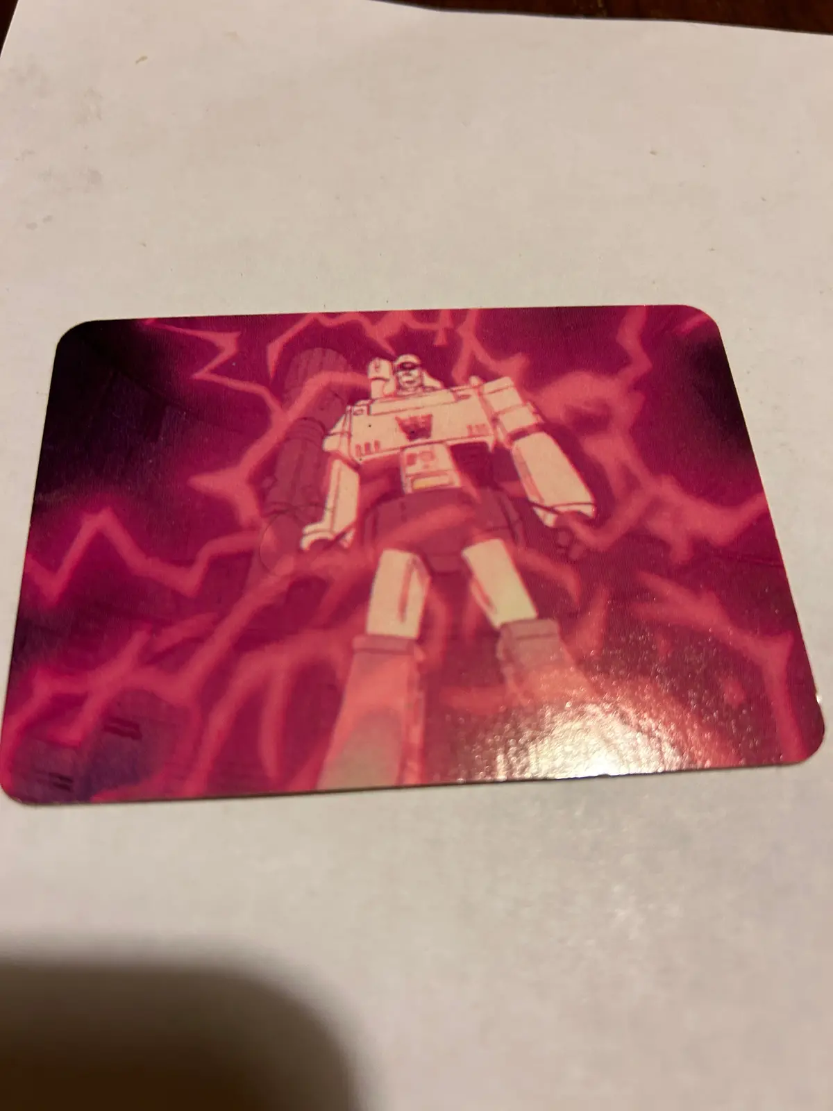Tf G1 Milton Bradley Action Card #167 Megatron's Strength Injection 1