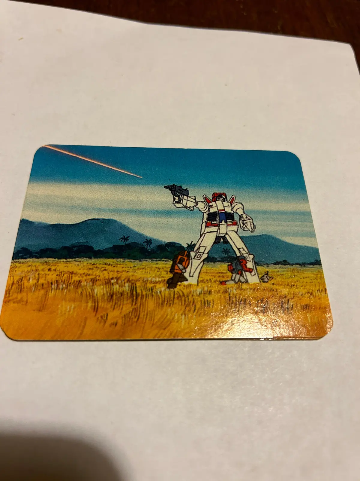 Tf G1 Milton Bradley Action Card #176 Jetfire, The Protector Non-Variant 1