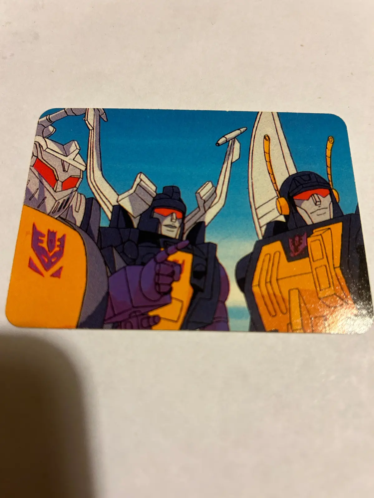Tf G1 Milton Bradley Action Card #182 Insecticon Braintrust 1