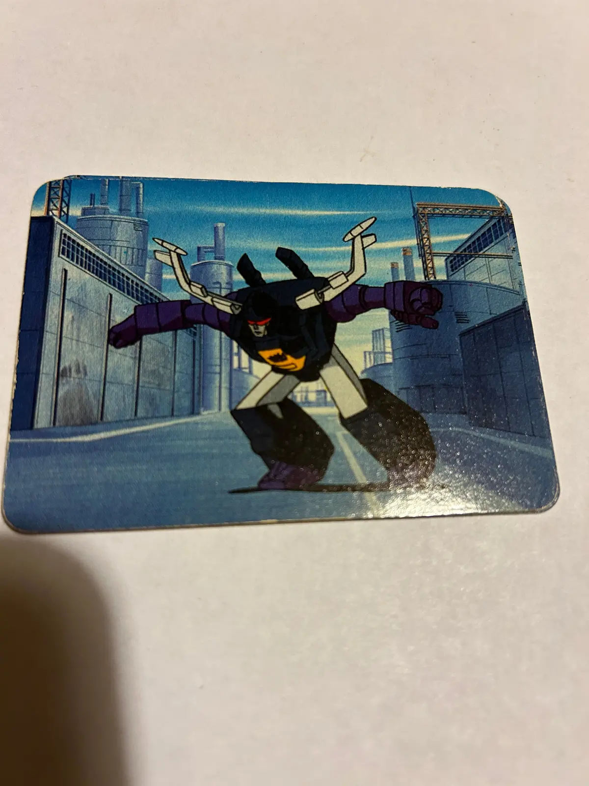 Tf G1 Milton Bradley Action Card #189 Shrapnel Transforms 1