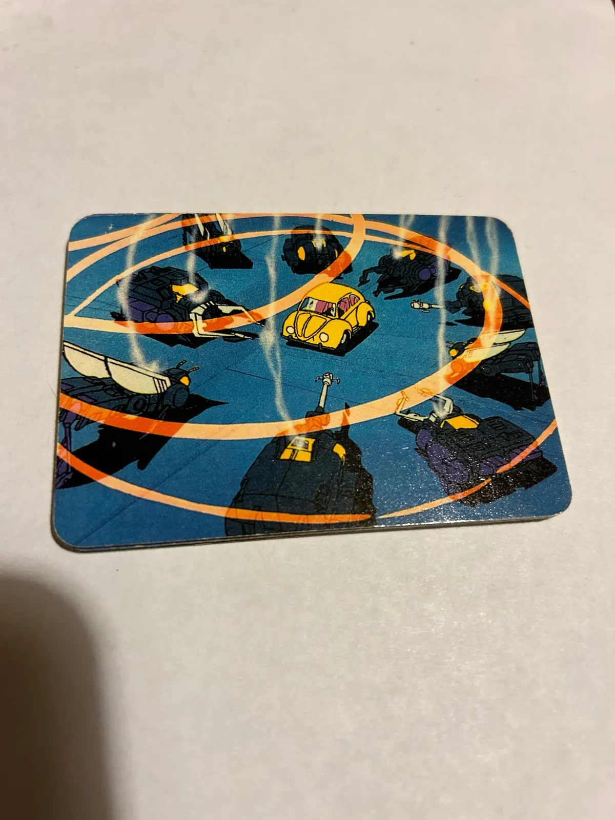 Tf G1 Milton Bradley Action Card #191 Insecticons Trap Bumblebee 1
