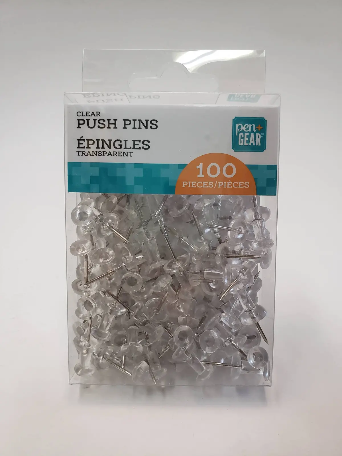 Push Pins - Clear - 100Pk 1