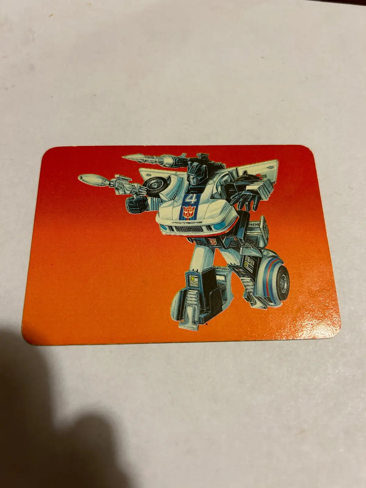 Tf G1 Milton Bradley Action Card #2 Jazz 1