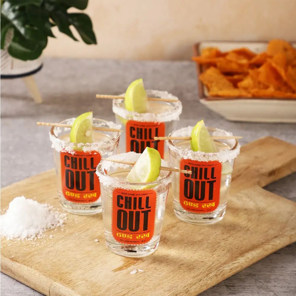 Chill Out Shot Glass 4Pcs 1