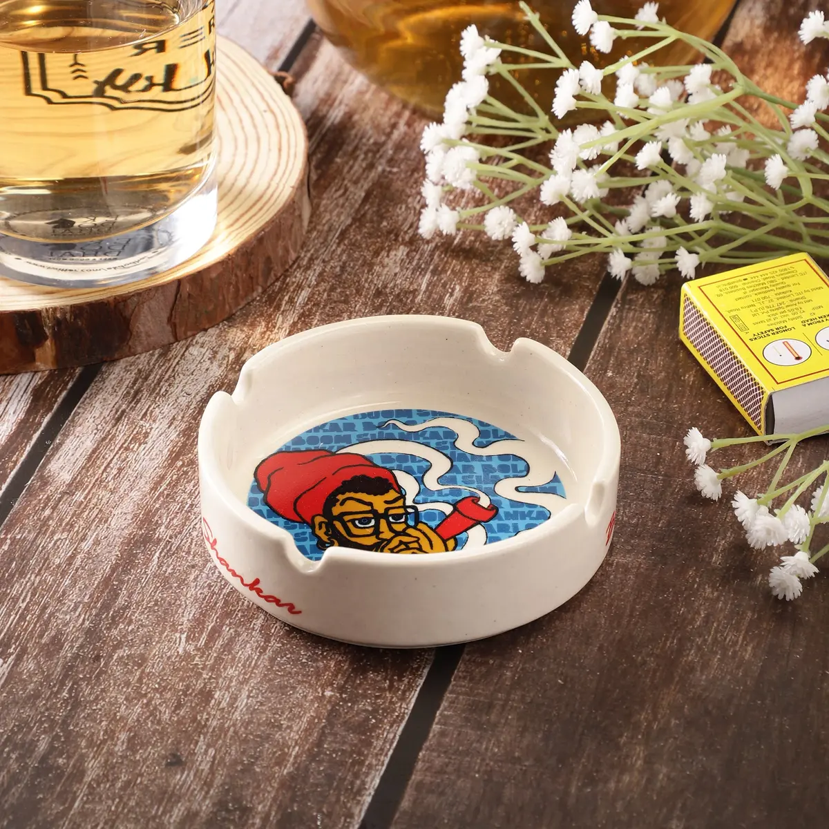 Boom Shankar Ceramic  Ashtray 1