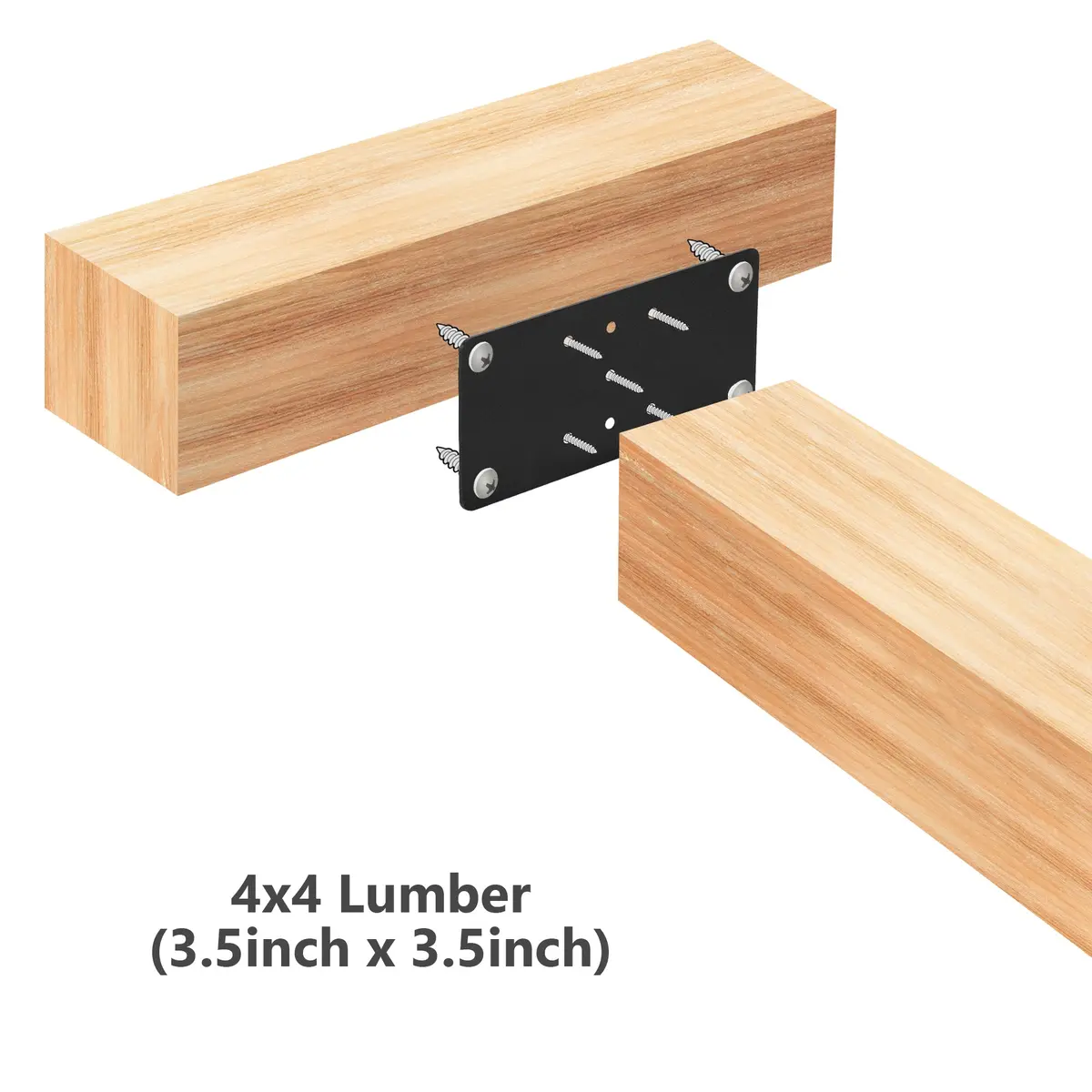 4X4 Post Anchor Plates (2 Pcs)- Perfect For Deck Railing, Wood Fence, Post Base Bracket, Fence Post Anchor, And Mailbox Post Anchor. 1