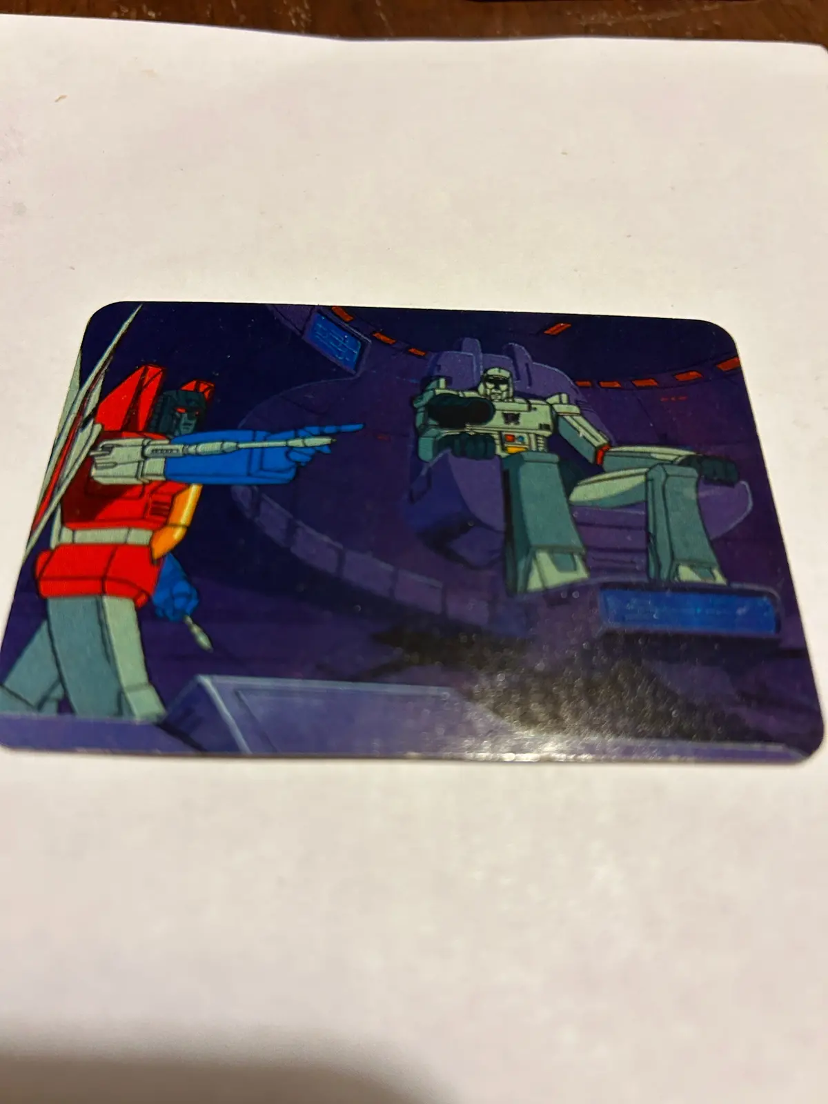 Tf G1 Milton Bradley Action Card #57 Starscream Demands Control 1