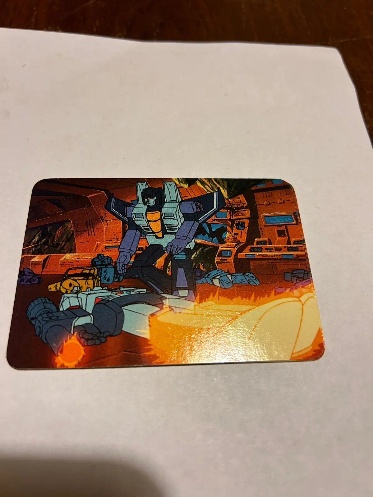 Tf G1 Milton Bradley Action Card #59 Skywarp Revives Megatron 1