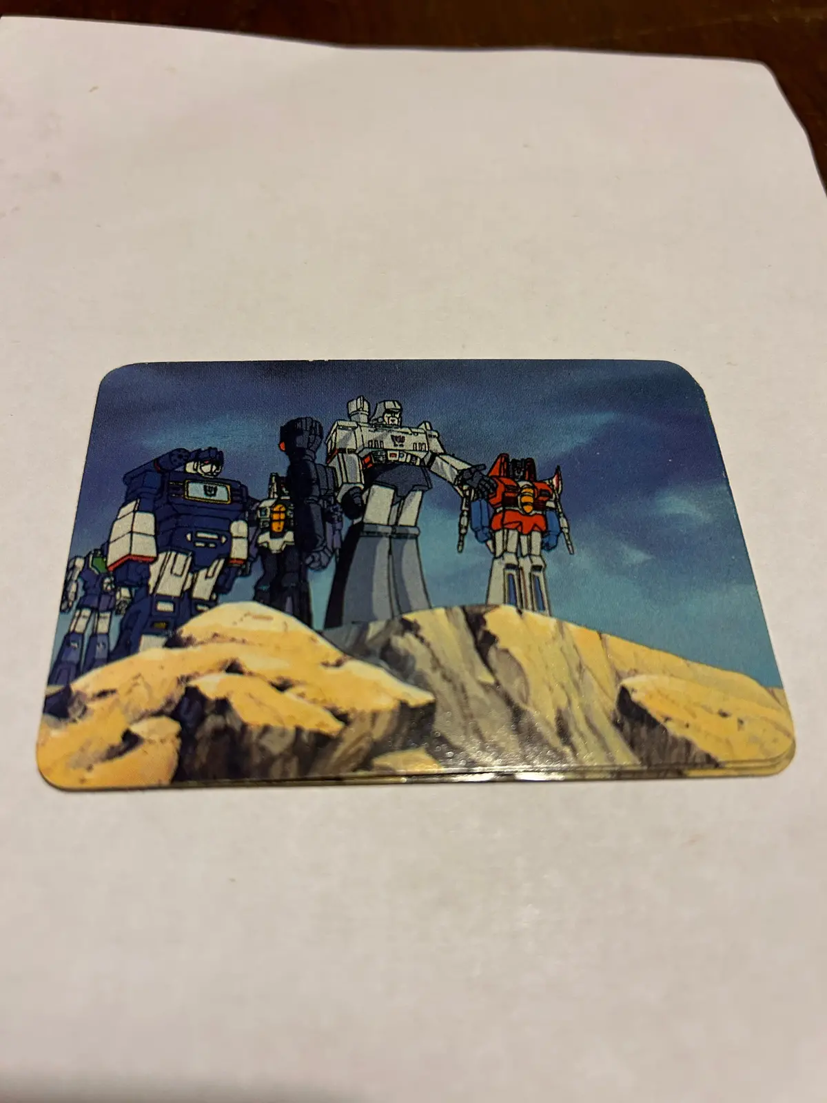 Tf G1 Milton Bradley Action Card #62 Decepticons Spot Autobots 1