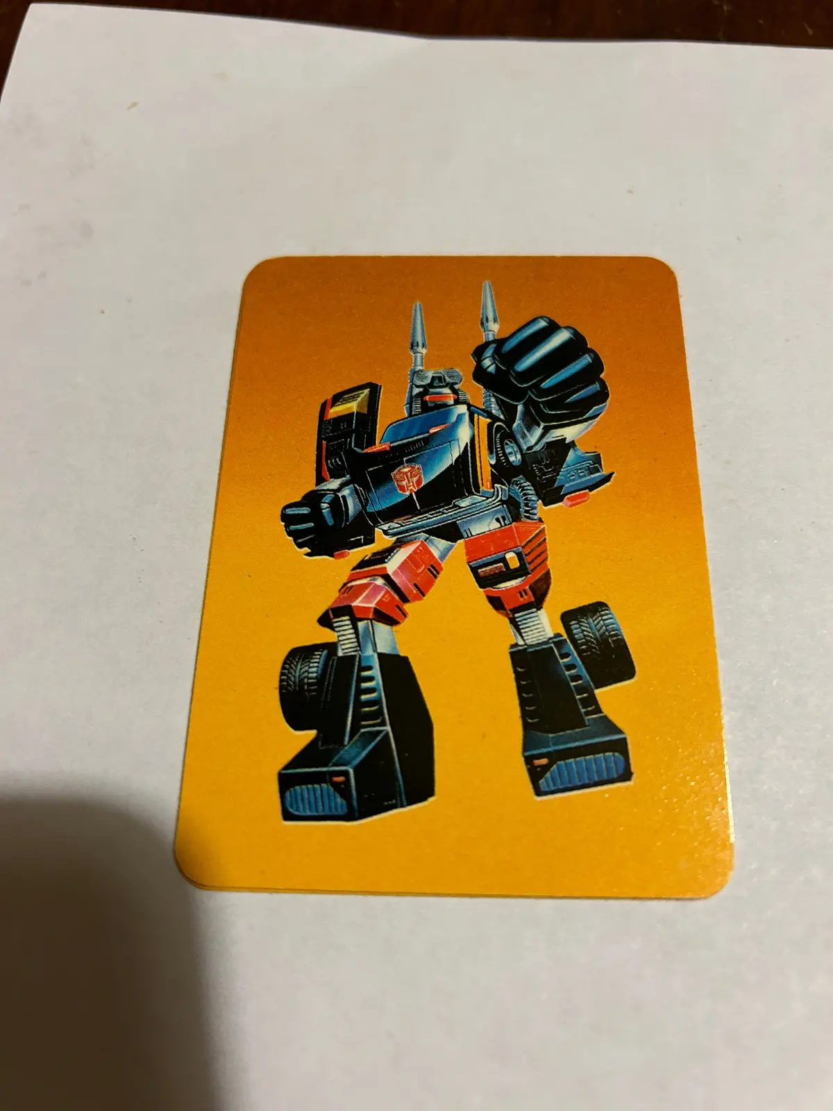 Tf G1 Milton Bradley Action Card #6 Trailbreaker 1