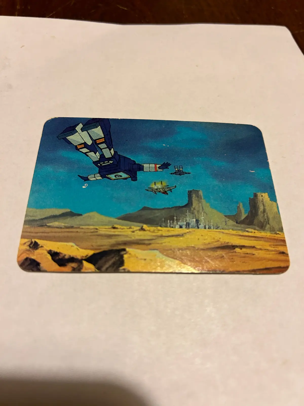 Tf G1 Milton Bradley Action Card #65 Soundwave Tunes In 1