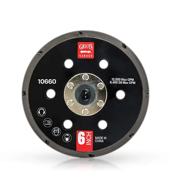 Griot's Garage Vented 6" Backing Plate 10660 1