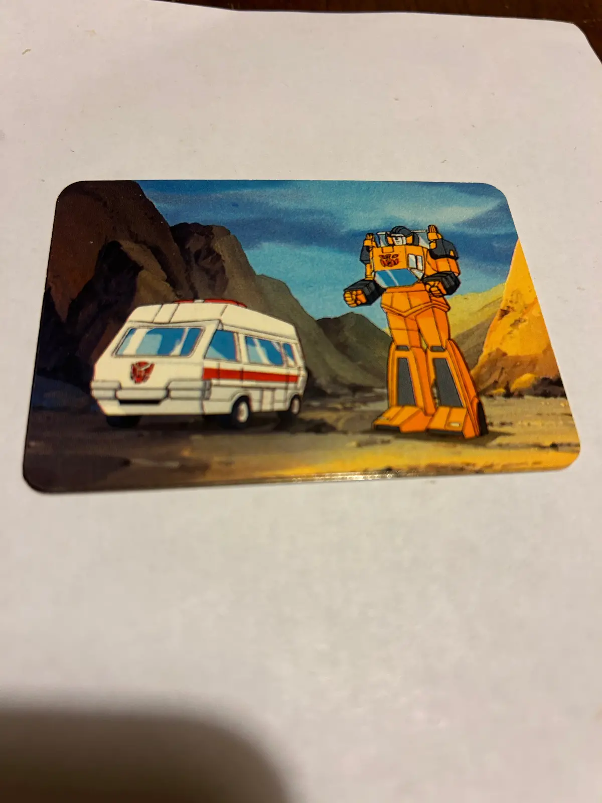 Tf G1 Milton Bradley Action Card #70 Ratchet And Sunstreaker 1