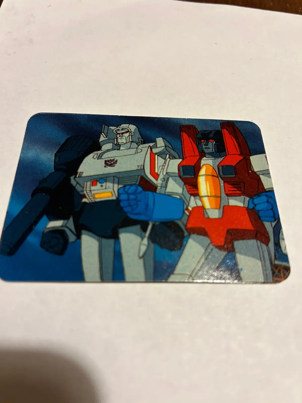 Tf G1 Milton Bradley Action Card #75 Two Deadly Decepticons 1
