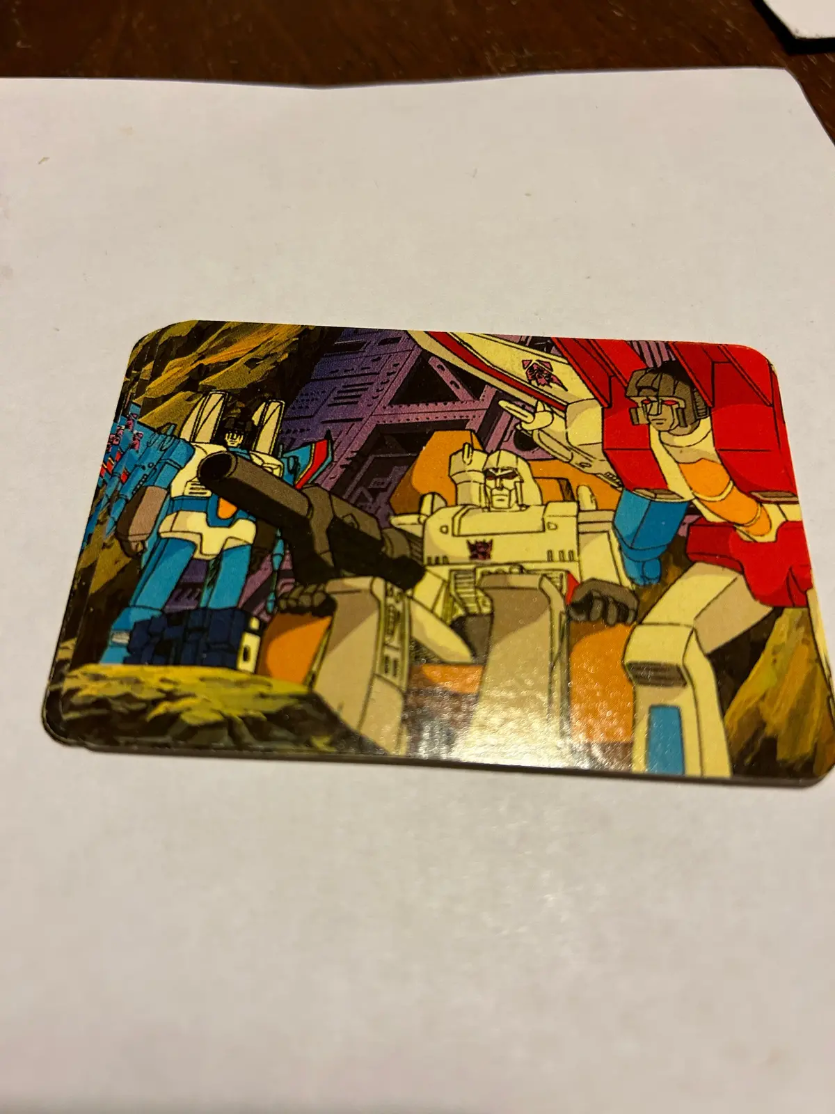 Tf G1 Milton Bradley Action Card #90 Decepticon Braintrust 1