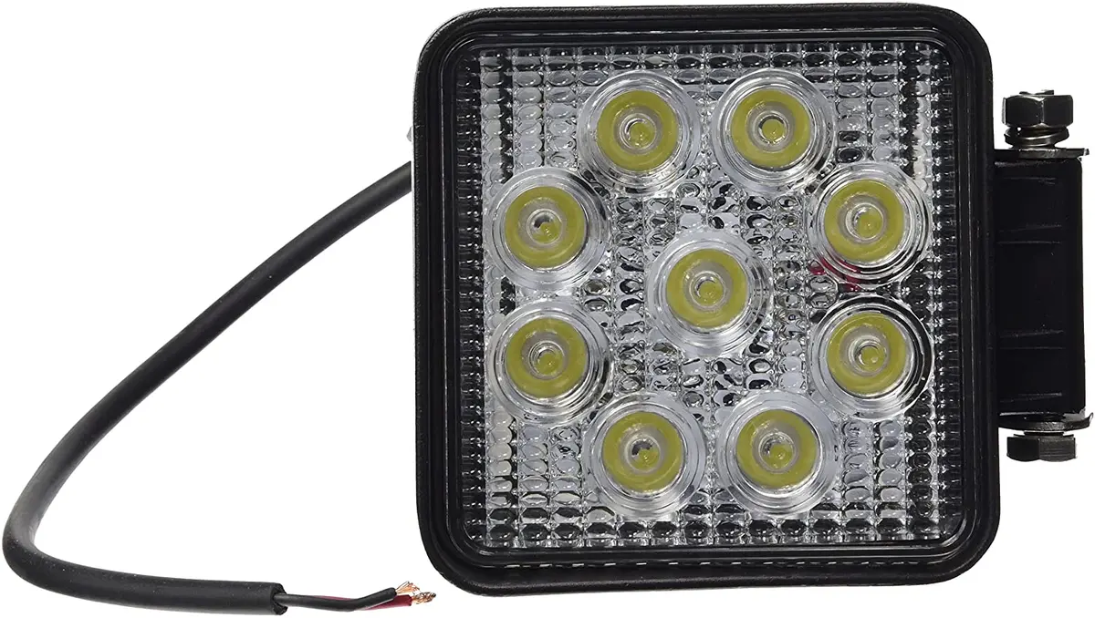 Work Lamp, 9 Led, Square, Flood, 10-30V 1