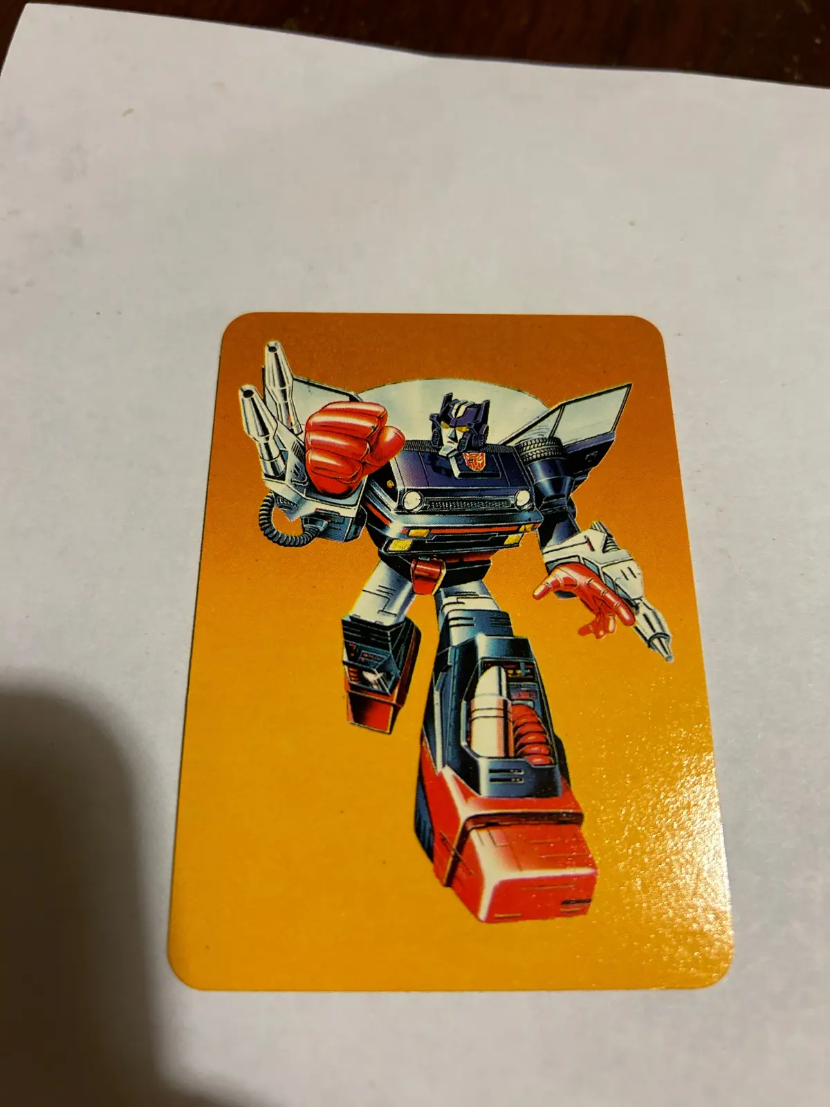 Tf G1 Milton Bradley Action Card #9 Skids 1