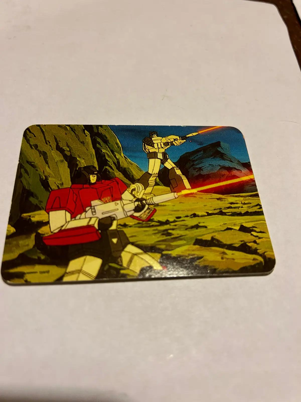 Tf G1 Milton Bradley Action Card #94 Sureshots... Hound & Gears 1
