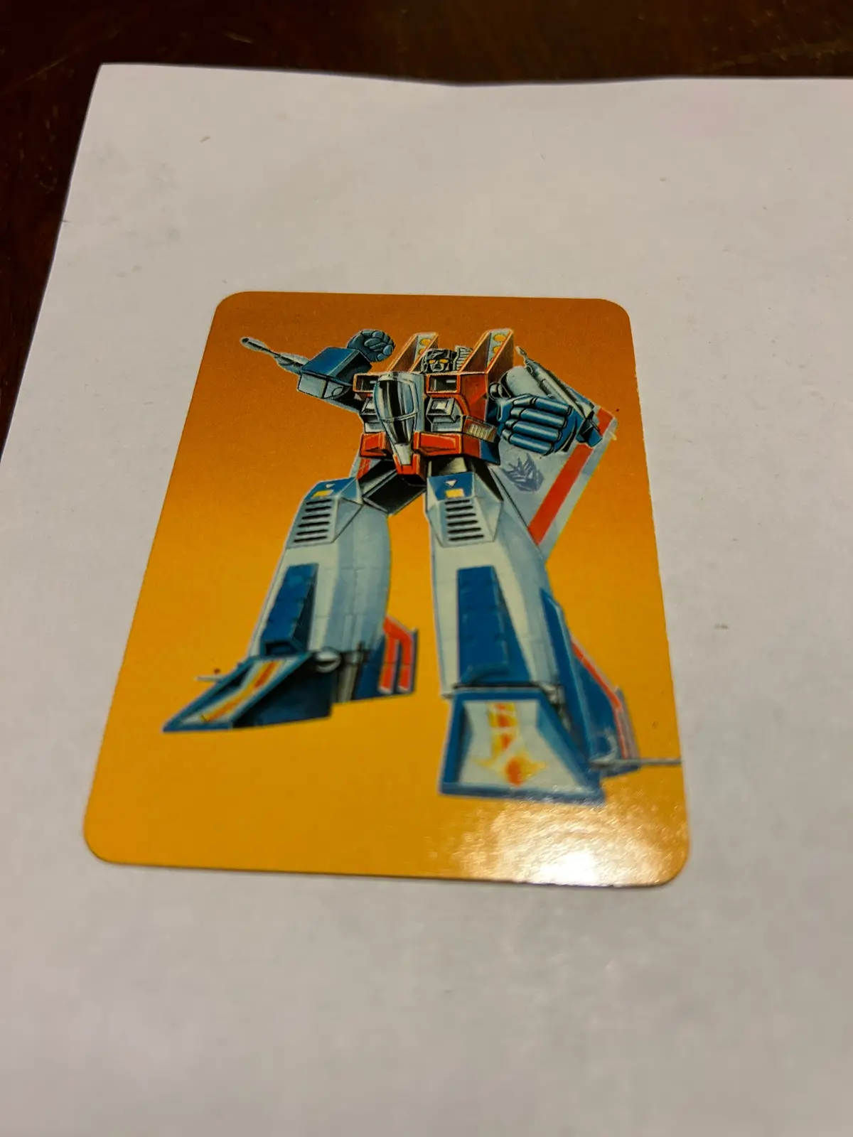 Tf G1 Milton Bradley Action Card #98 Starscream 1