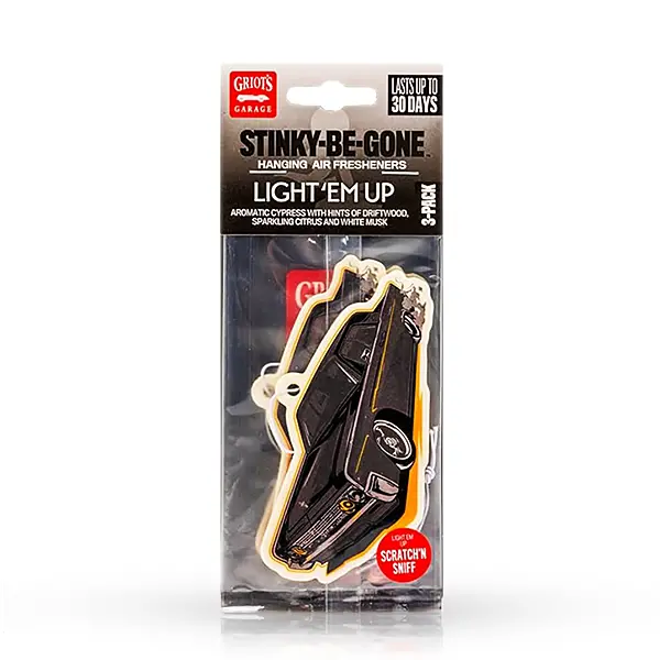 Griot's Garage Stinky Be Gone Hanging Air Freshener - Light Em Up 1