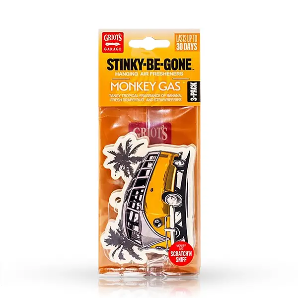 Griot's Garage Stinky Be Gone Hanging Air Freshener - Monkey Gas 1