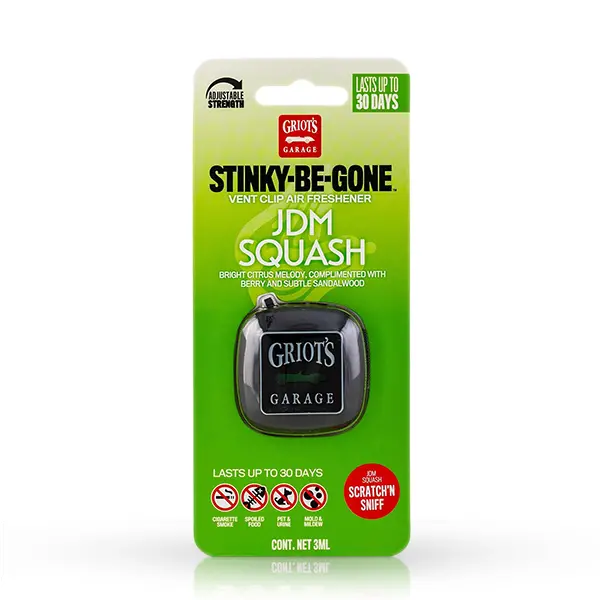 Griot's Garage Stinky-Be-Gone Vent Clip Air Freshener, Jdm Squash 10767 1
