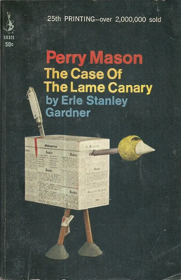 Perry Mason The Case Of The Lame Canary 1966 Very Good Plus 1