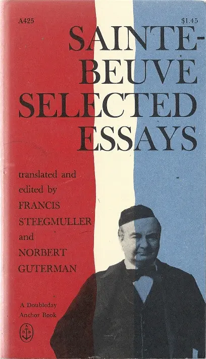 Sainte  Beuve Selected Essays 1