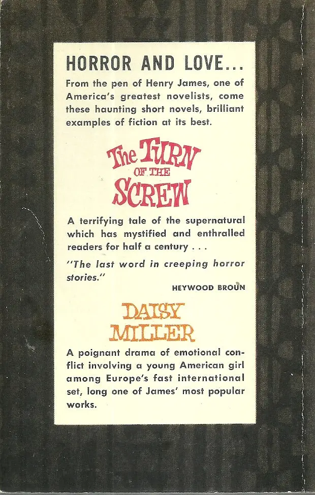 The Turn Of The Screw And Daisy Miller 2