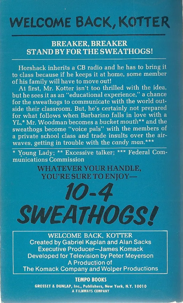 Welcome Back, Kotter #4 10-4 Sweathogs! 2