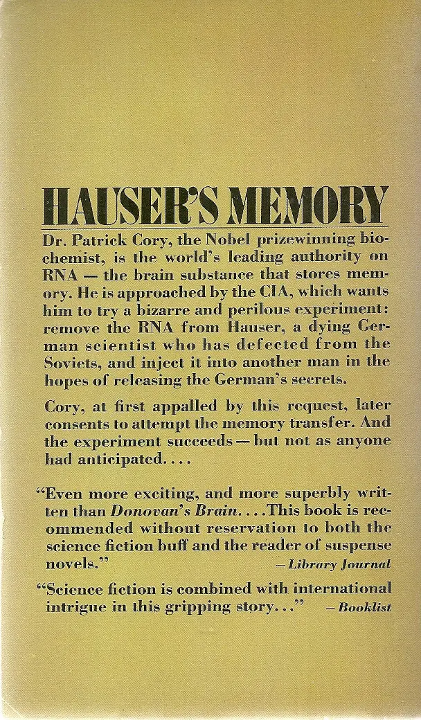 Hauser's Memory 2