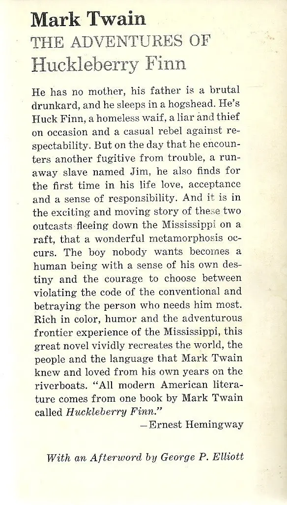 The Adventures Of Huckleberry Finn 1