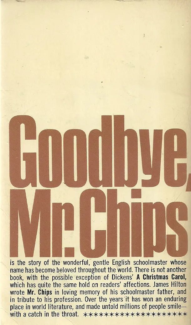 Goodbye, Mr. Chips 2