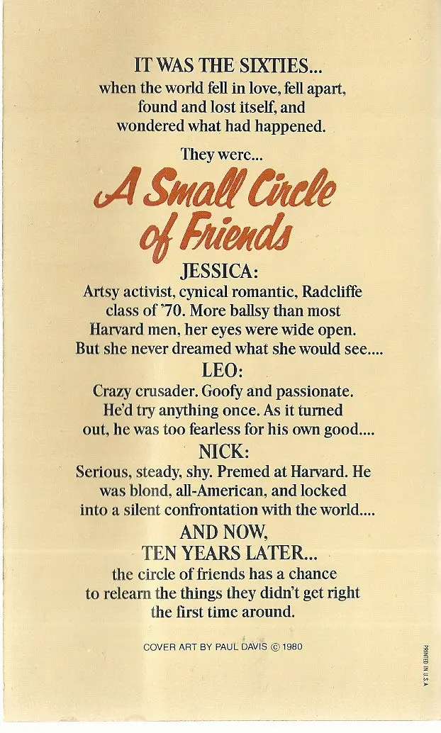A Small Circle Of Friends 2