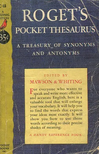 Roget's Pocket Thesaurus 1